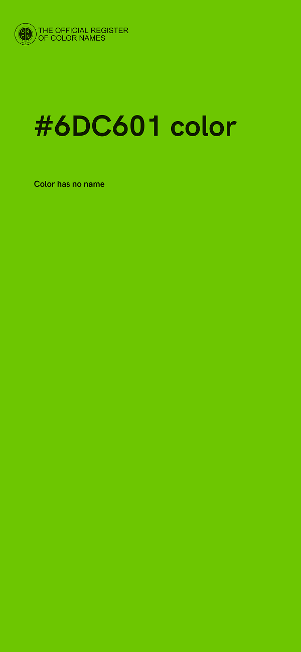 #6DC601 color image