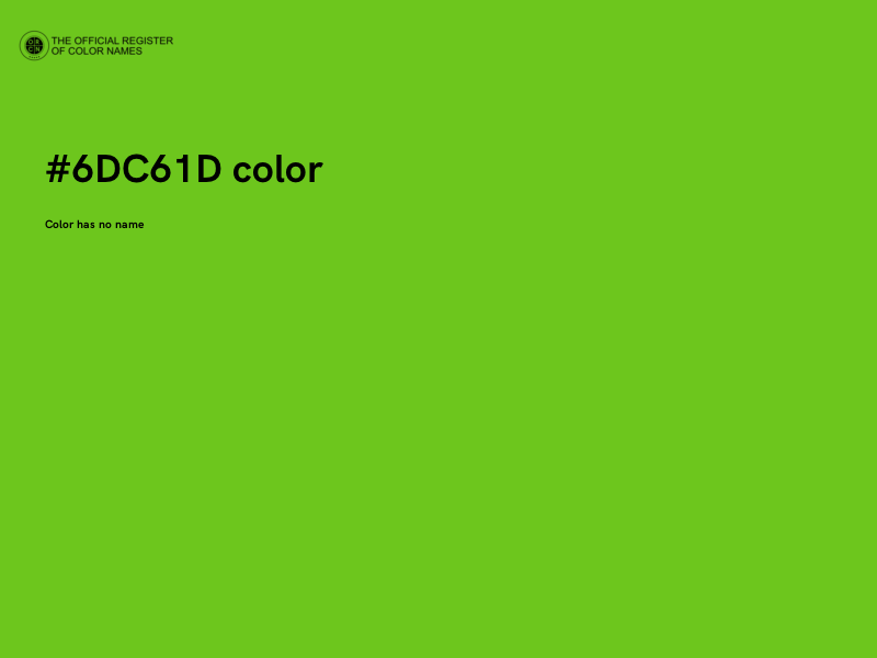 #6DC61D color image