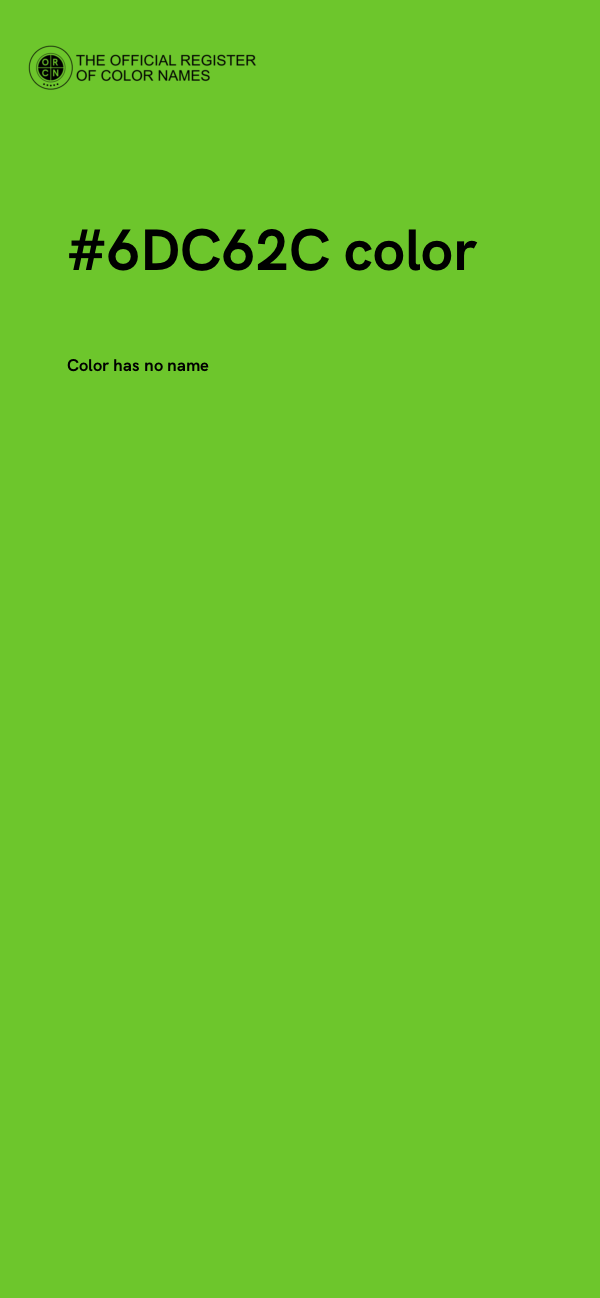#6DC62C color image