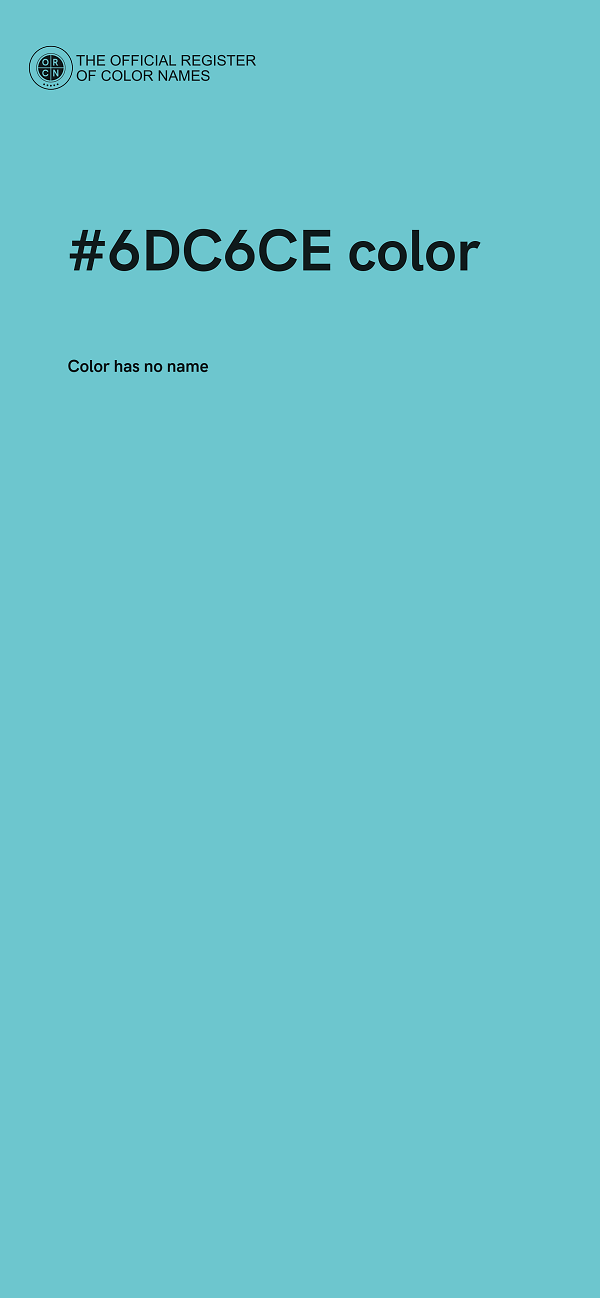 #6DC6CE color image