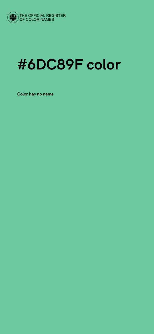 #6DC89F color image