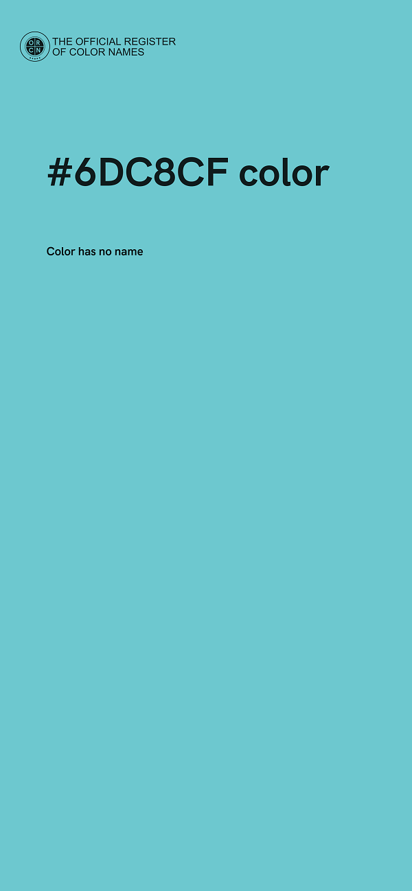 #6DC8CF color image