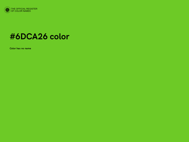 #6DCA26 color image