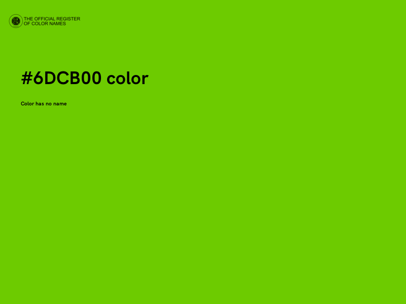 #6DCB00 color image