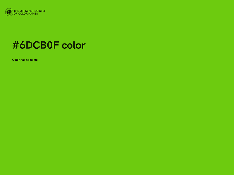 #6DCB0F color image