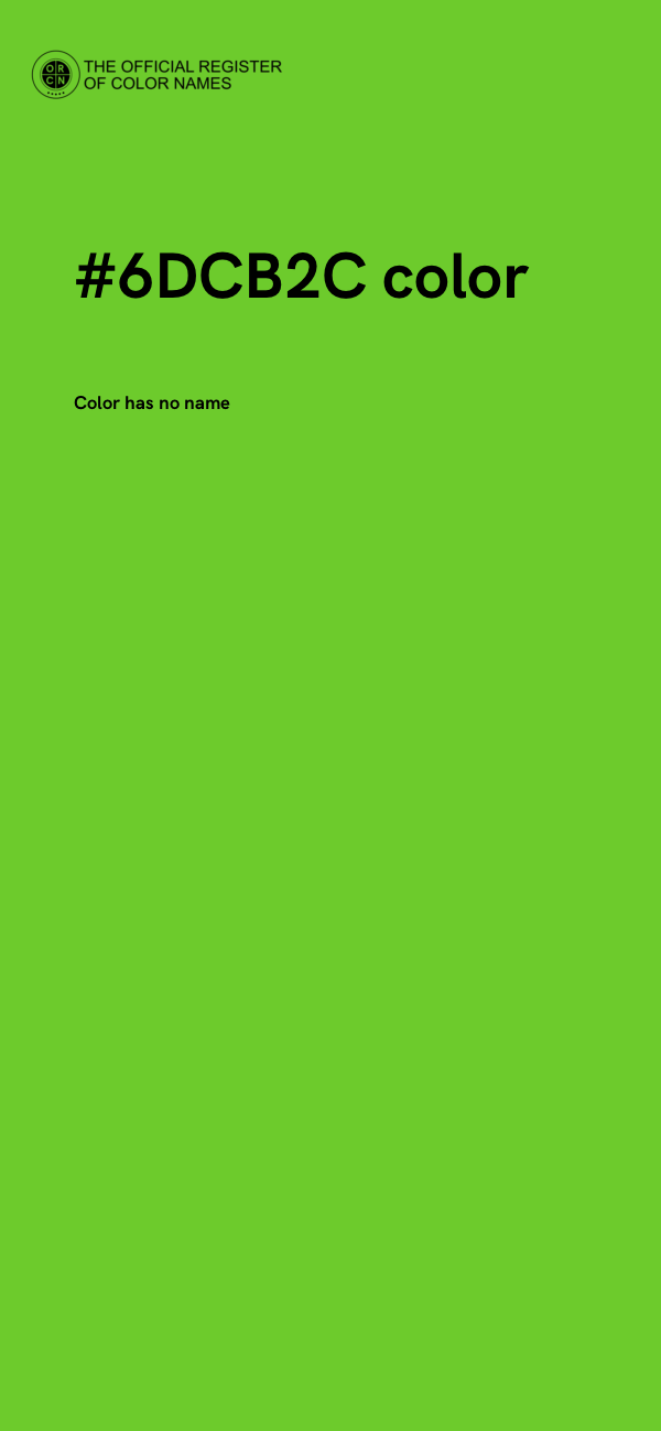 #6DCB2C color image