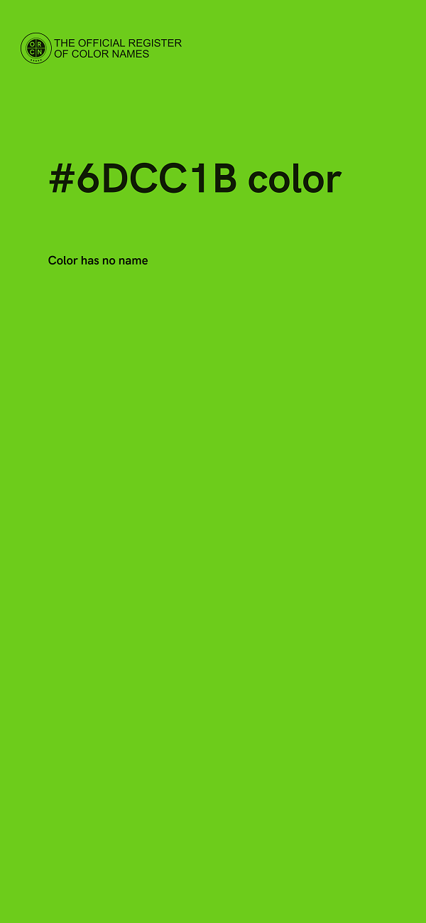 #6DCC1B color image