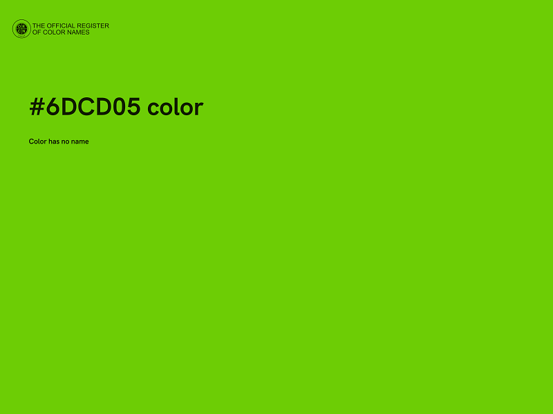 #6DCD05 color image