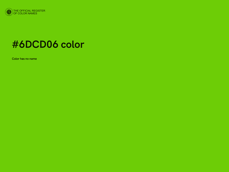 #6DCD06 color image