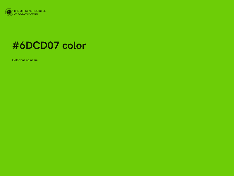 #6DCD07 color image