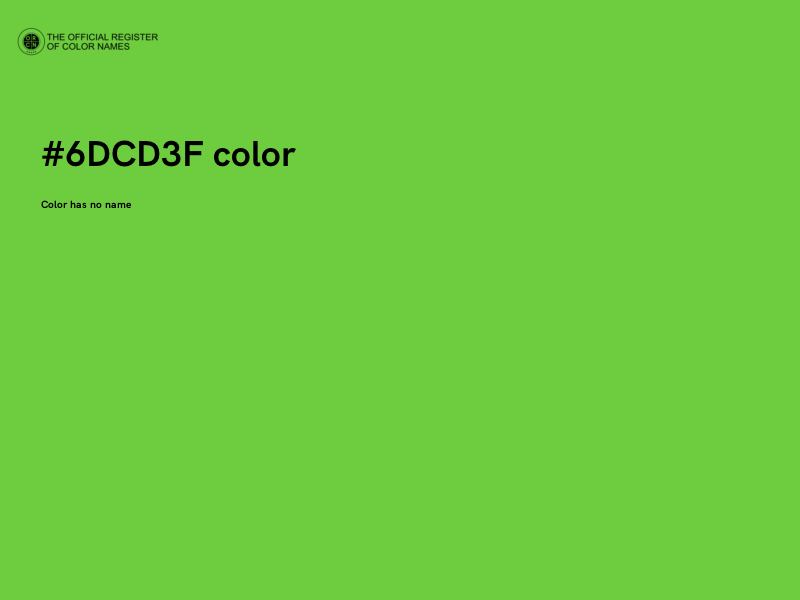 #6DCD3F color image