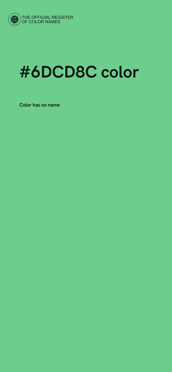 #6DCD8C color image
