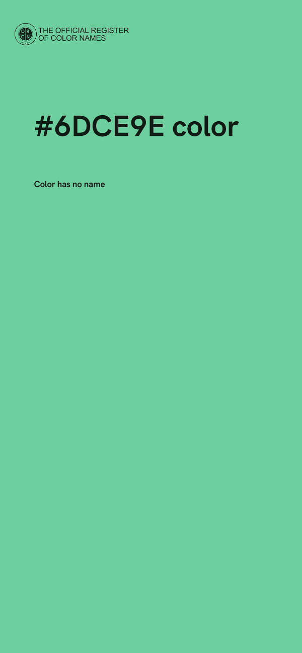 #6DCE9E color image
