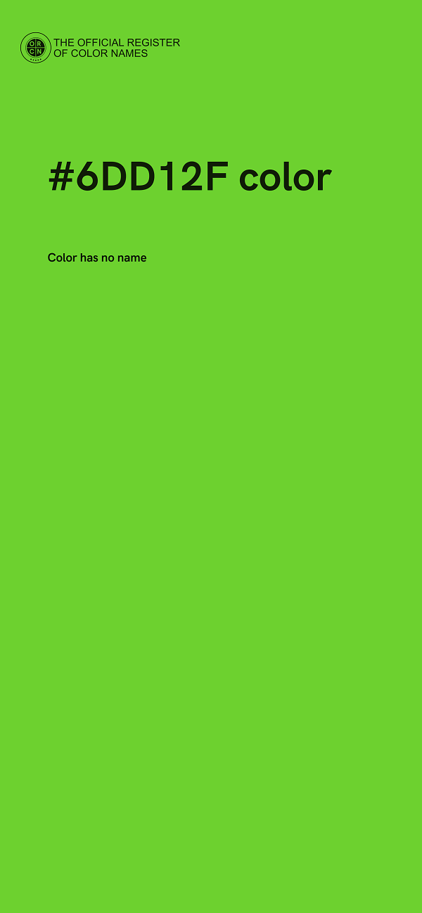 #6DD12F color image
