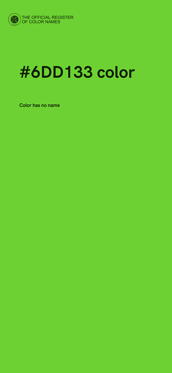#6DD133 color image