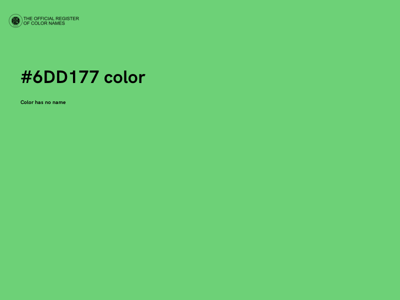 #6DD177 color image