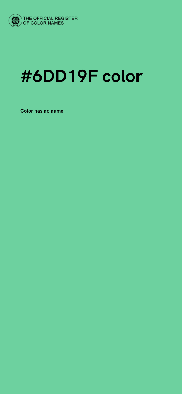 #6DD19F color image