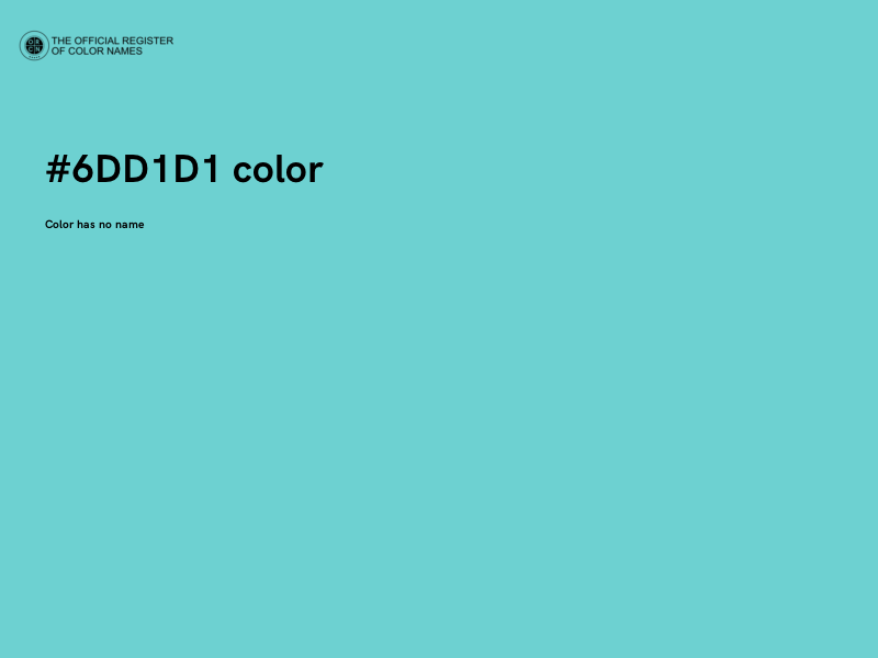 #6DD1D1 color image