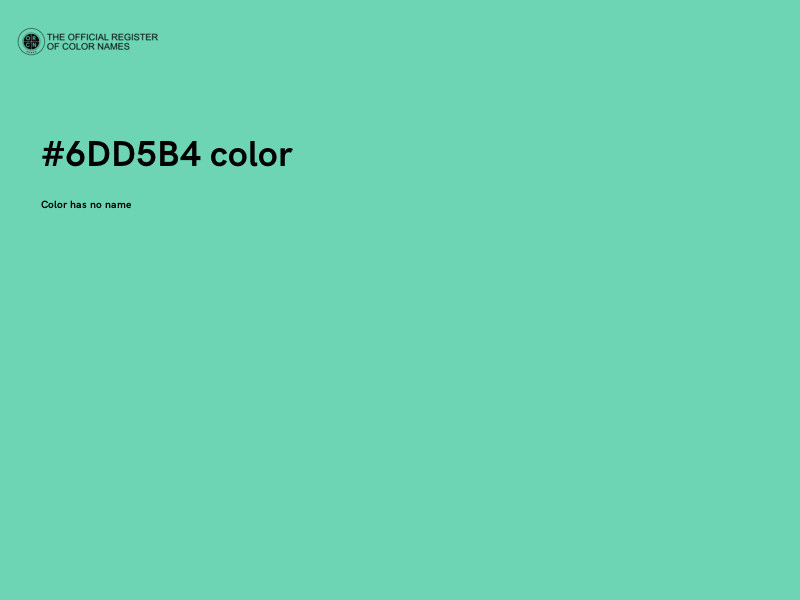 #6DD5B4 color image