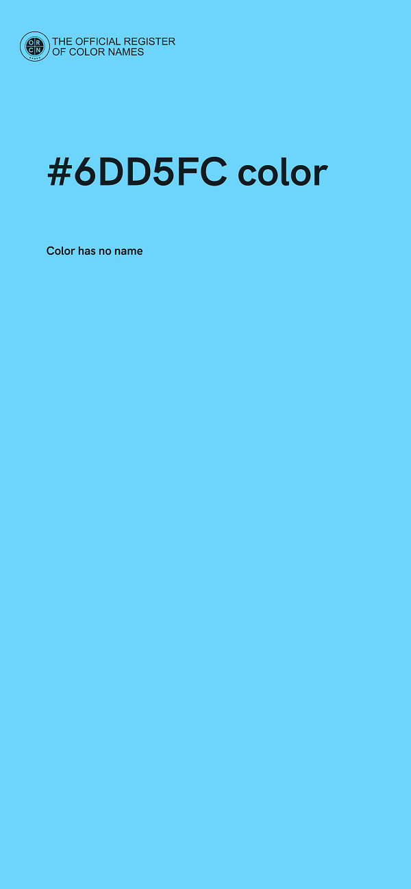 #6DD5FC color image