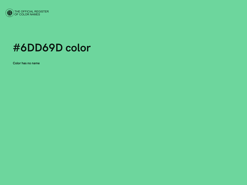 #6DD69D color image