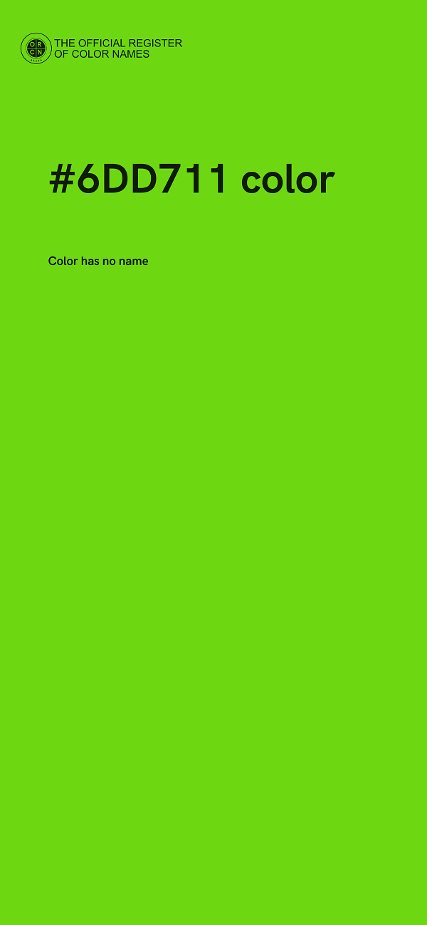 #6DD711 color image