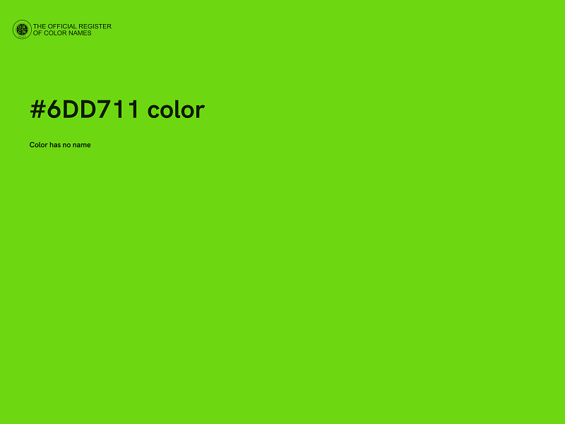 #6DD711 color image