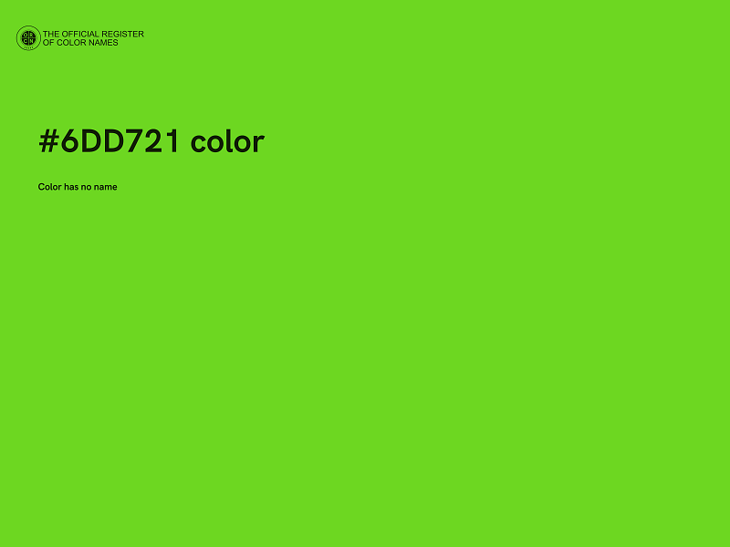 #6DD721 color image