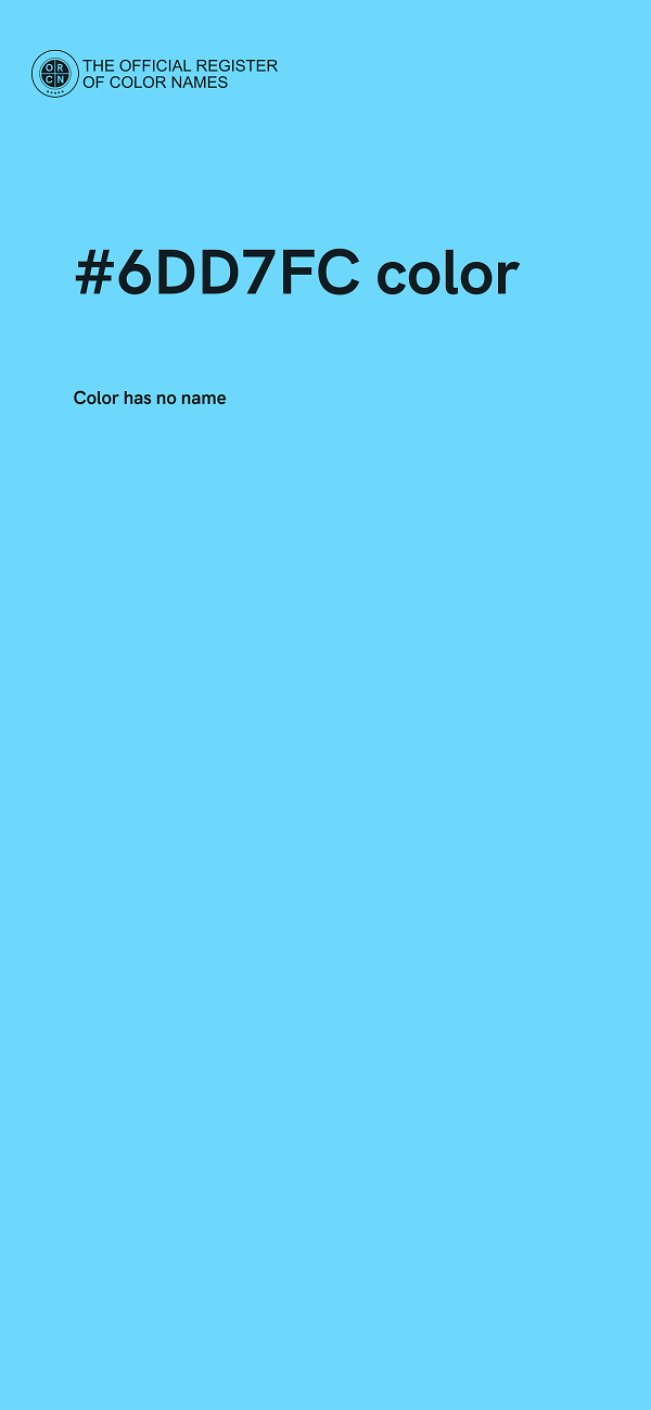 #6DD7FC color image