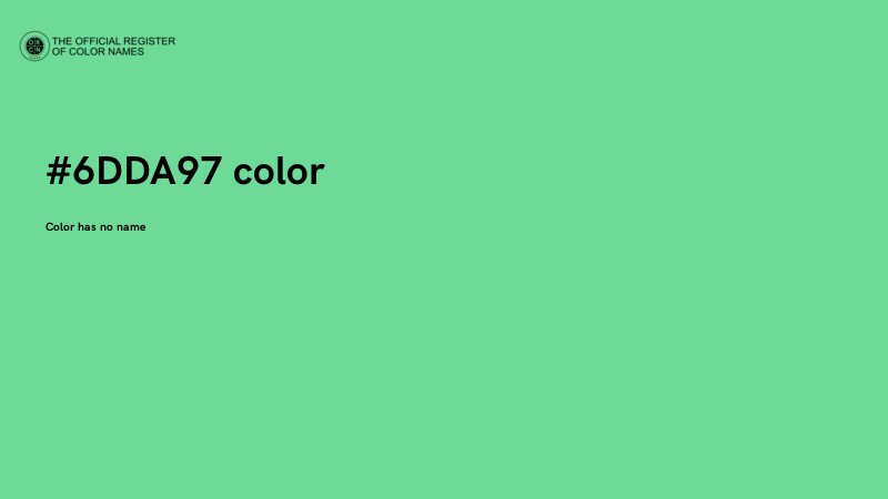 #6DDA97 color image