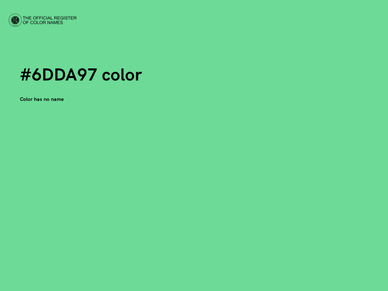 #6DDA97 color image