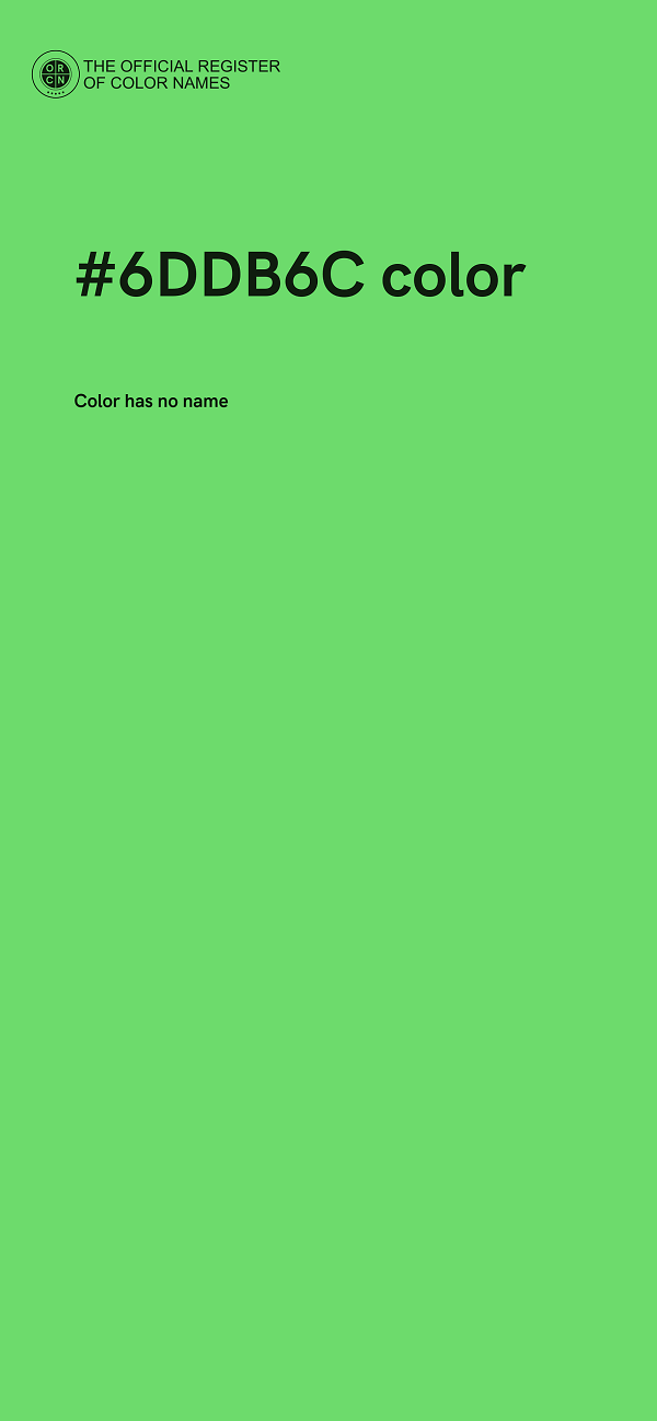 #6DDB6C color image