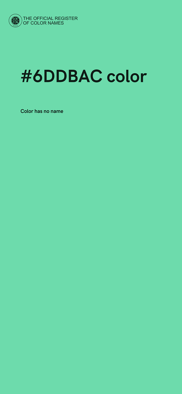 #6DDBAC color image