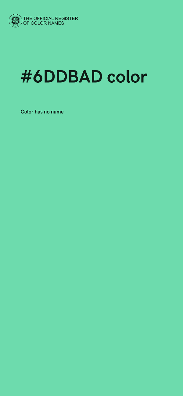 #6DDBAD color image