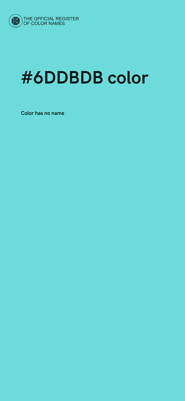 #6DDBDB color image