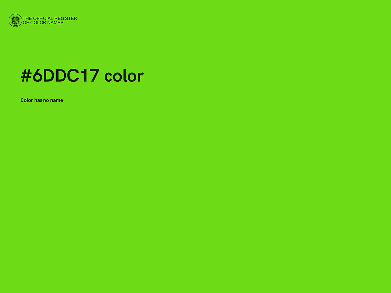 #6DDC17 color image