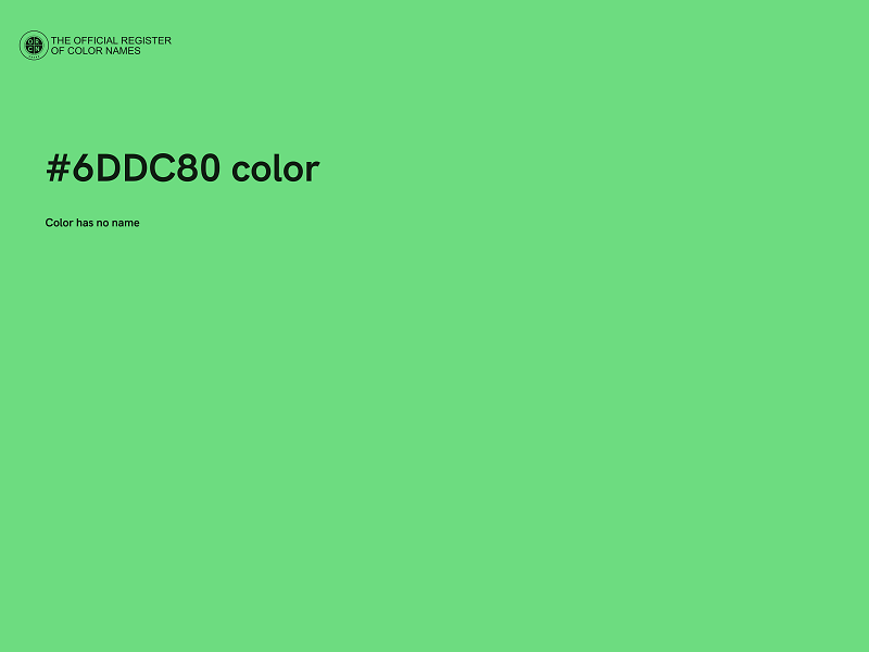 #6DDC80 color image