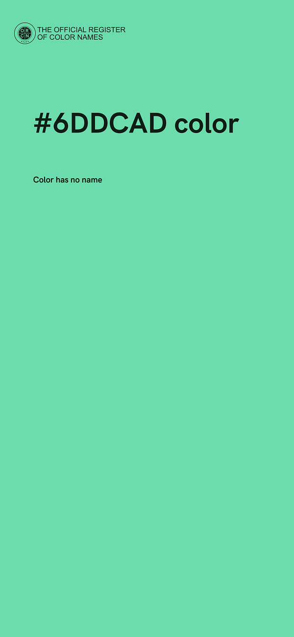 #6DDCAD color image