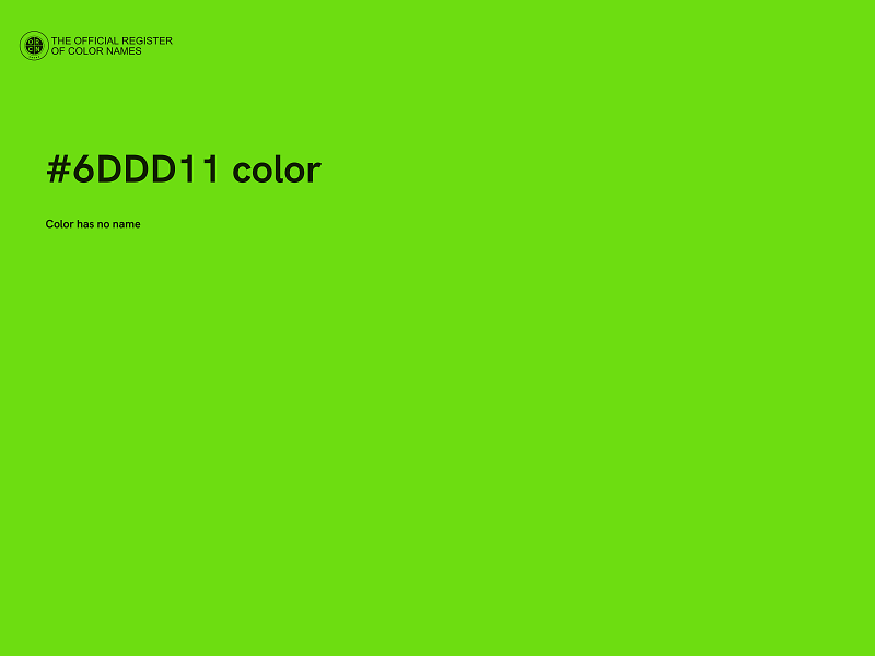 #6DDD11 color image