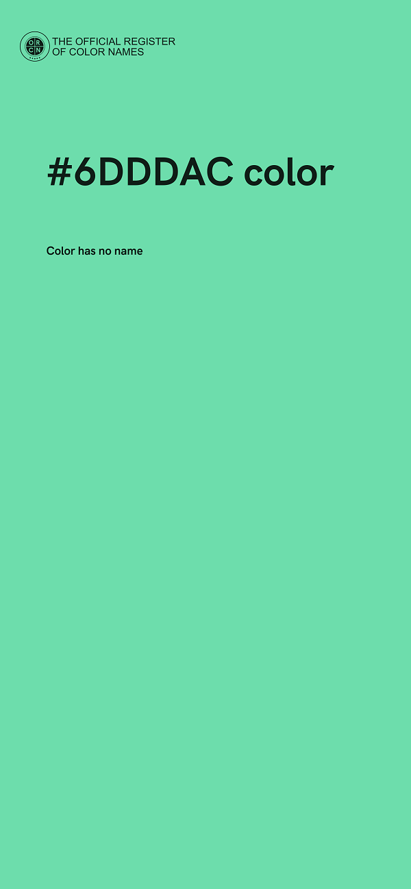 #6DDDAC color image