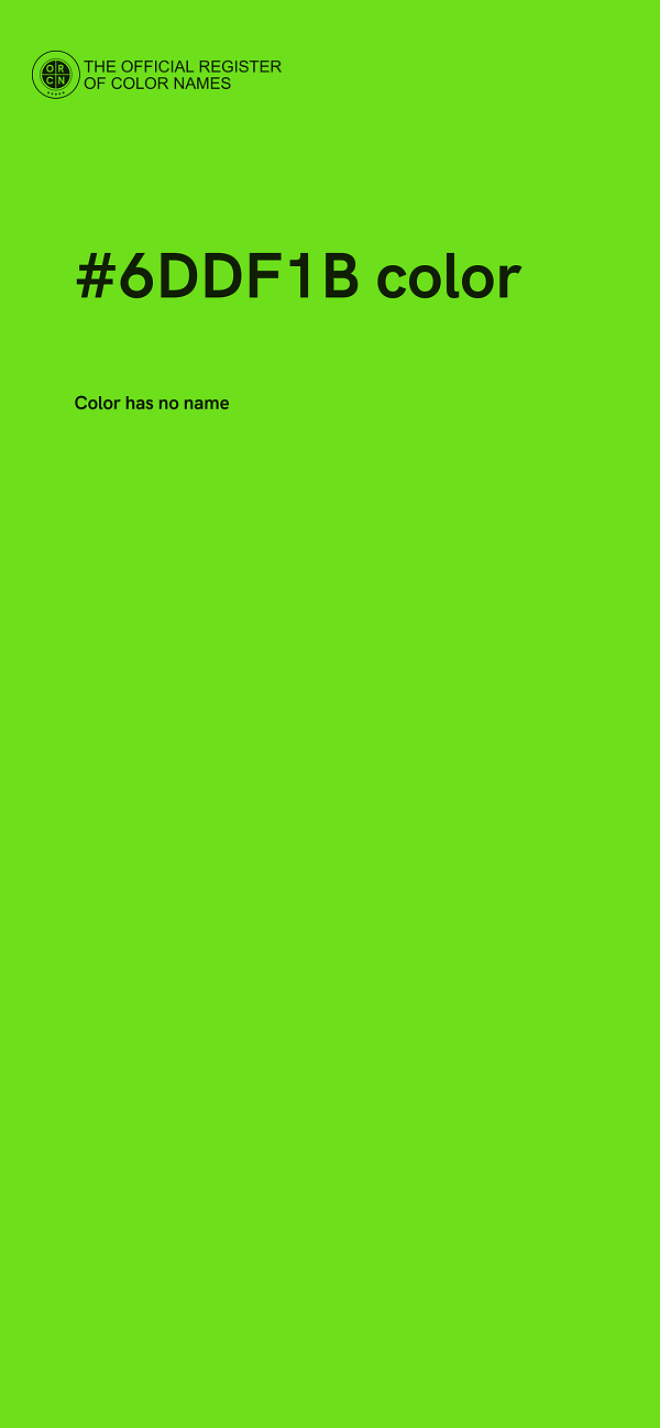 #6DDF1B color image
