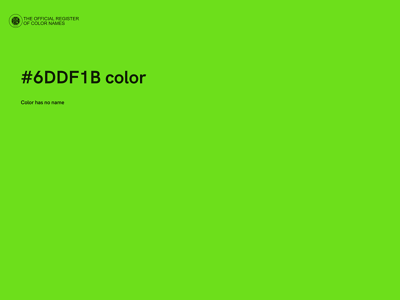 #6DDF1B color image
