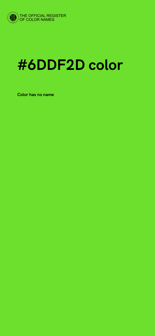 #6DDF2D color image