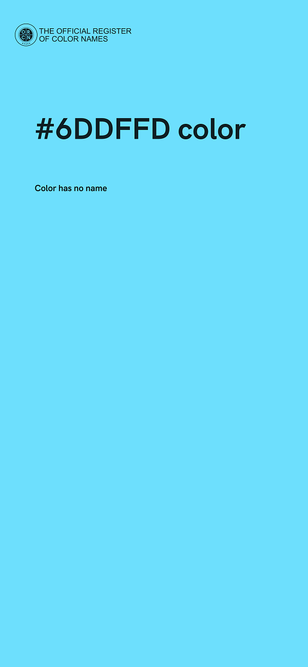 #6DDFFD color image