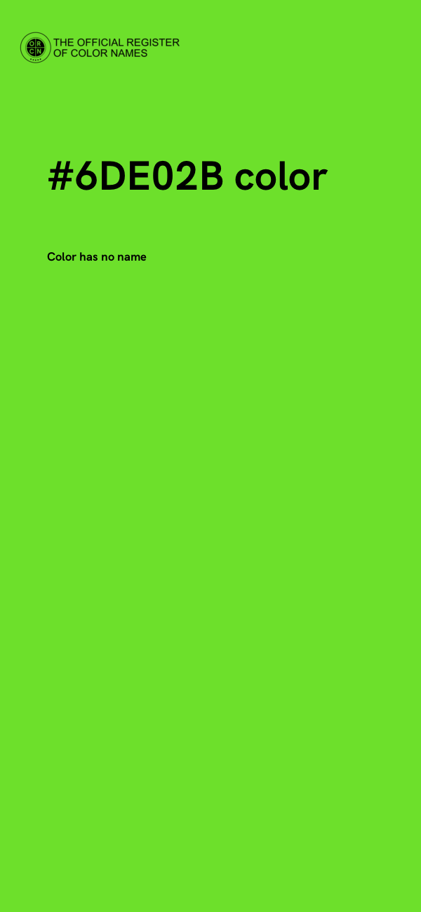 #6DE02B color image