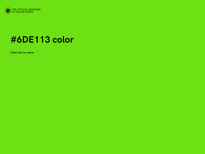 #6DE113 color image