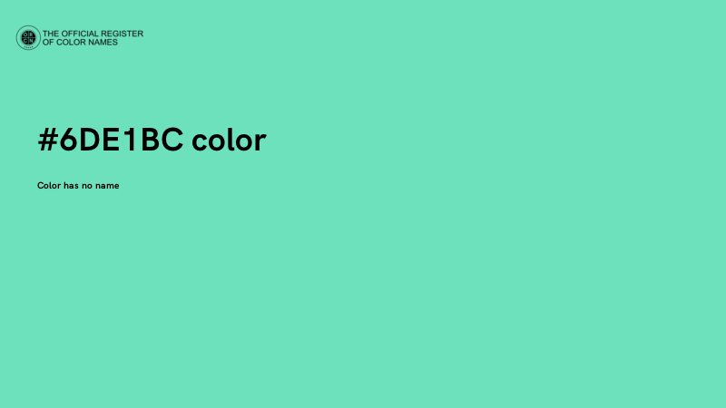 #6DE1BC color image