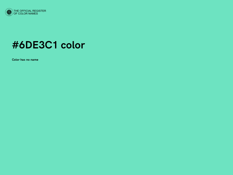 #6DE3C1 color image