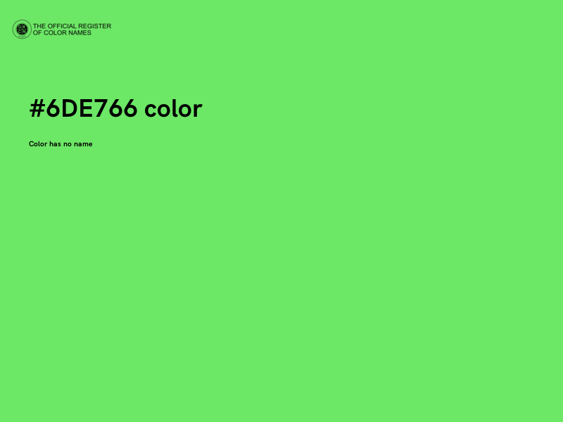#6DE766 color image
