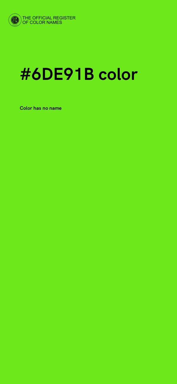 #6DE91B color image
